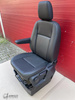 Ford Transit Custom Seat UK passenger | EU driver armrest 2012-2022 black leatherette NEW