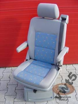 Seat VW T5 Multivan Caravelle blue LLL pattern swivel