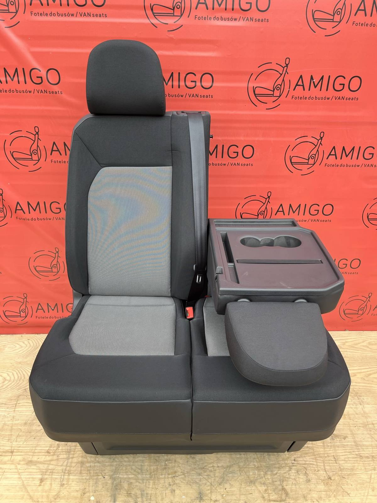Seat VW Crafter II MAN TGE 2016-2023 double bench passenger seat front LHD