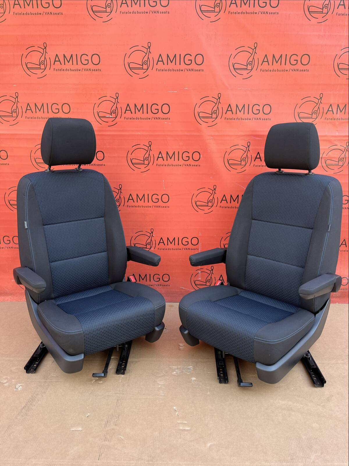 Driver passenger Captain genuine swivel seats seat VW T6.1 California Kutamo Blue