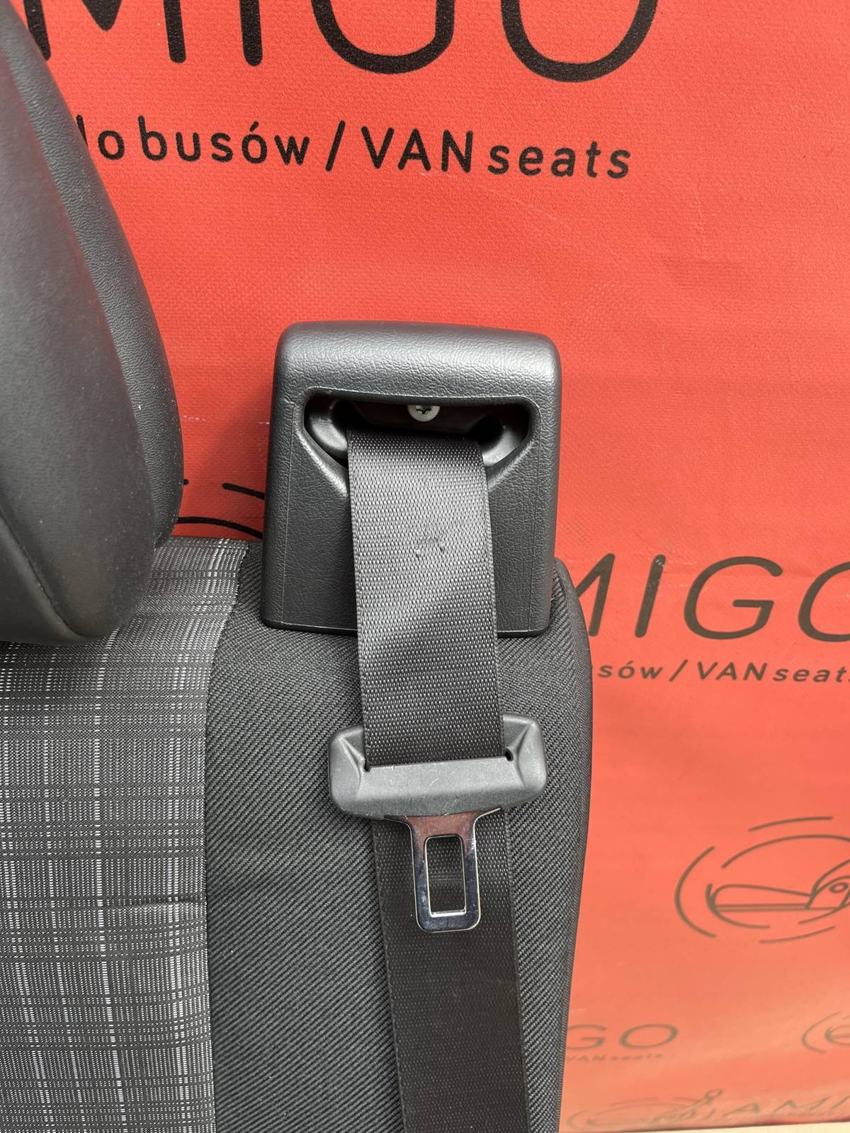 Seat Mercedes Sprinter W906 rear double bench seat with armrests isofix TUNJA