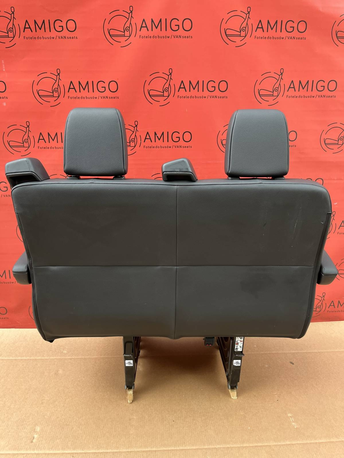 Seat Mercedes Sprinter W907 rear double bench Artico isofix armrests