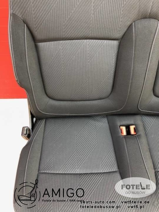 Seat triple bench Renault Trafic Opel Vauxhall Vivaro Talento NV300 belts set