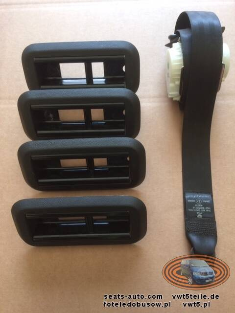 Bench rear double seat VW T5 GP Transporter TASAMO RHD UK | SEAT BELT MOUNTS