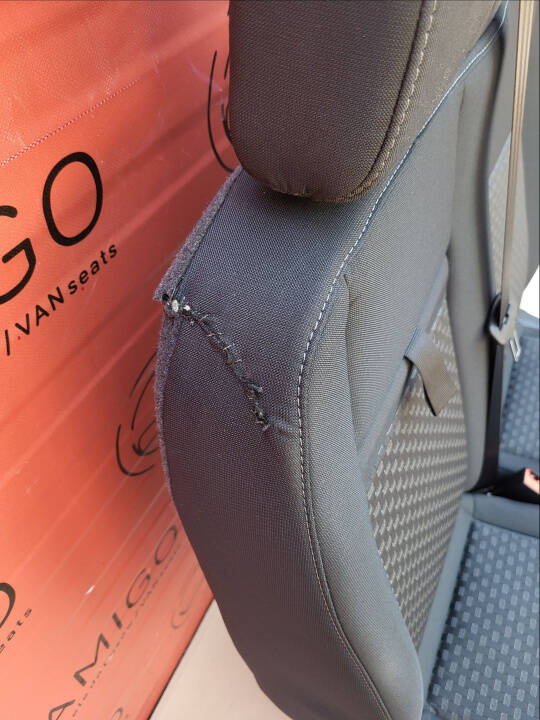 Ford Transit Custom double bench armrest 2017-2023 Capitol airbag heated