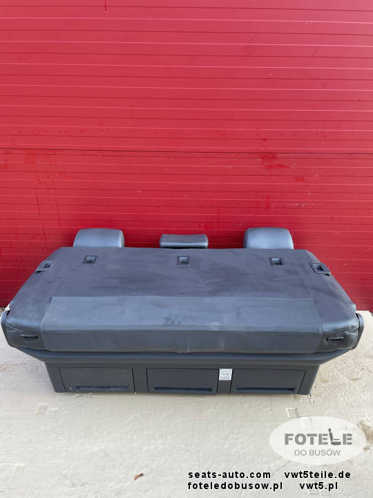 Bench rear triple seat VW T5 T5.1 anthracite leather Multivan Caravelle