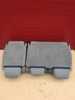 Seat rear bench double VW Caddy second row blue grey