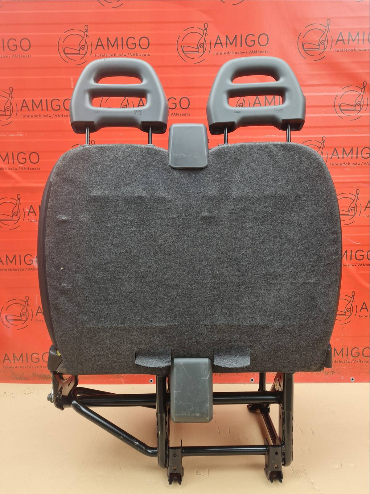 Seat Fiat Ducato Boxer Jumper Relay double front bench cupholder passenger LHD