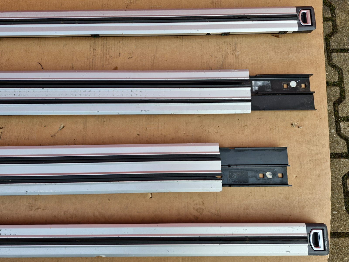 Rear rails for seats double Volkswagen VW T5 Multivan Caravelle SWB set