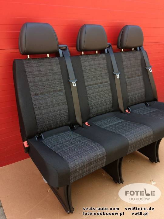 Seat Mercedes Sprinter W906 VW Crafter I 2006-2016 rear triple bench Tunja