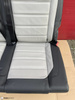 Bench rear triple seat VW T6 black leather SAVONA moonrock grey Multivan Caravelle t5