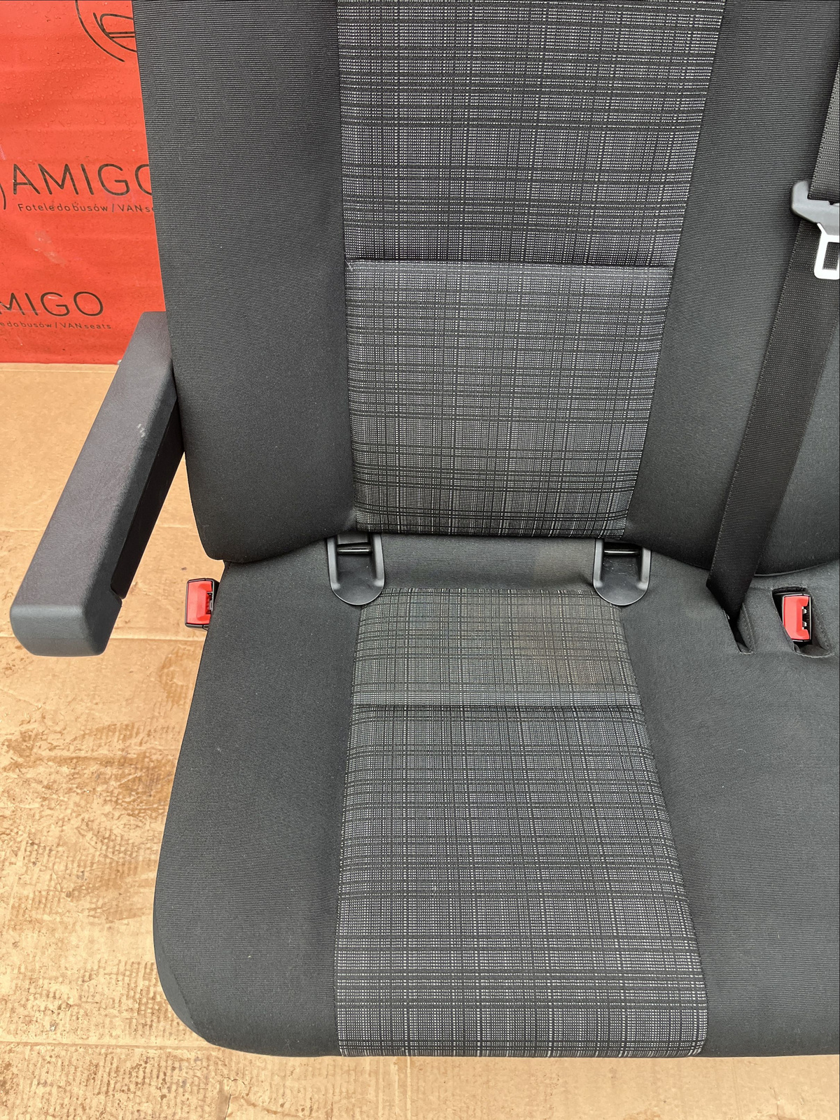 Seat Mercedes Sprinter 906 VW Crafter I 2006-2016 rear triple bench Tunja isofix