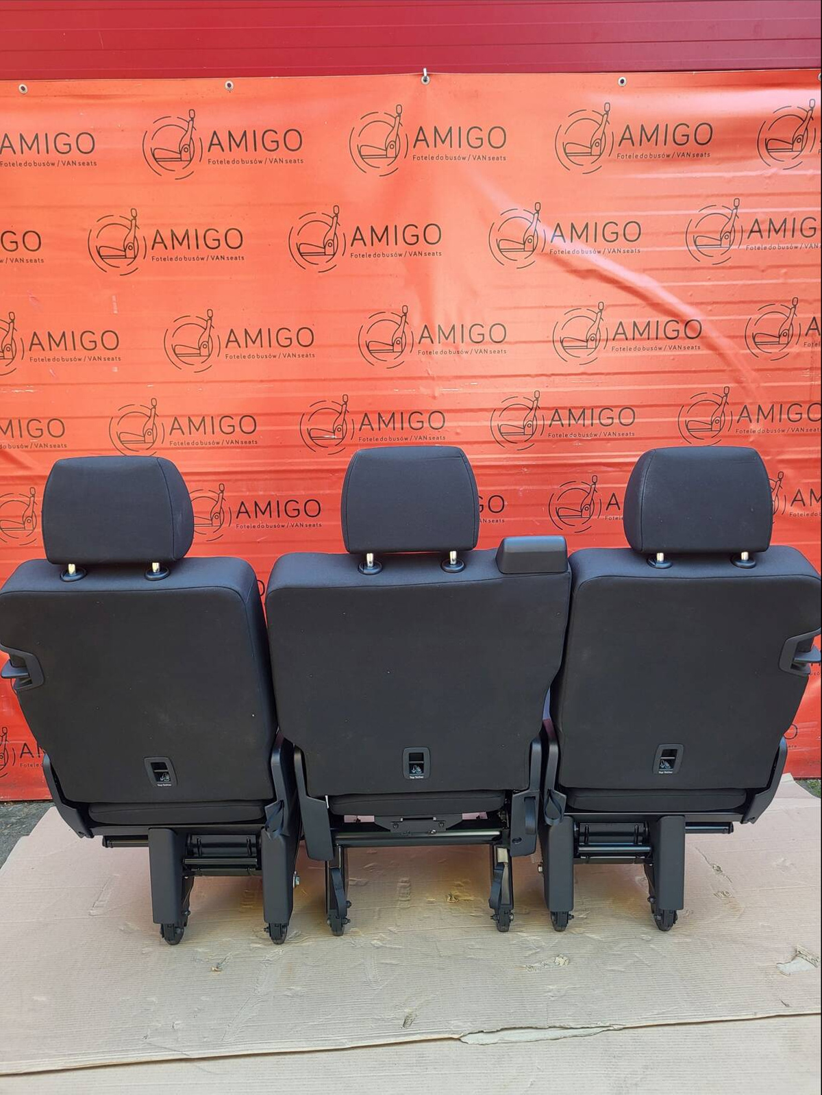 Bench rear triple seat VW T6.1 T6 Transporter BRICKS t5 3x single 1+1+1