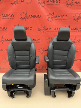 Front passenger driver seats leather Peugeot Traveller Proace Spacetourer Expert Jumpy Zafira Vivaro Scudo
