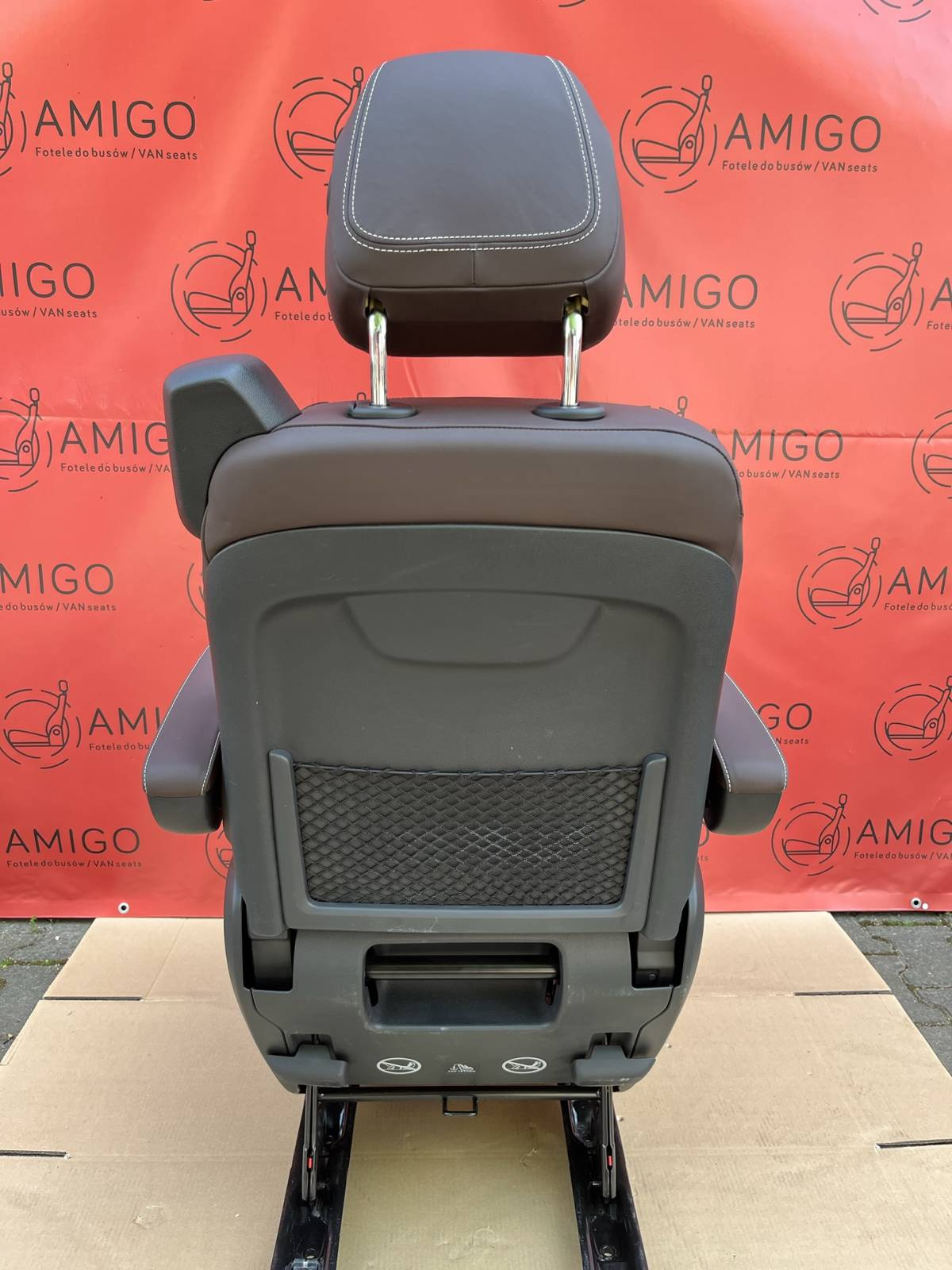 Seat single rear Mercedes V-class W447 Leather Nappa Maron Brown