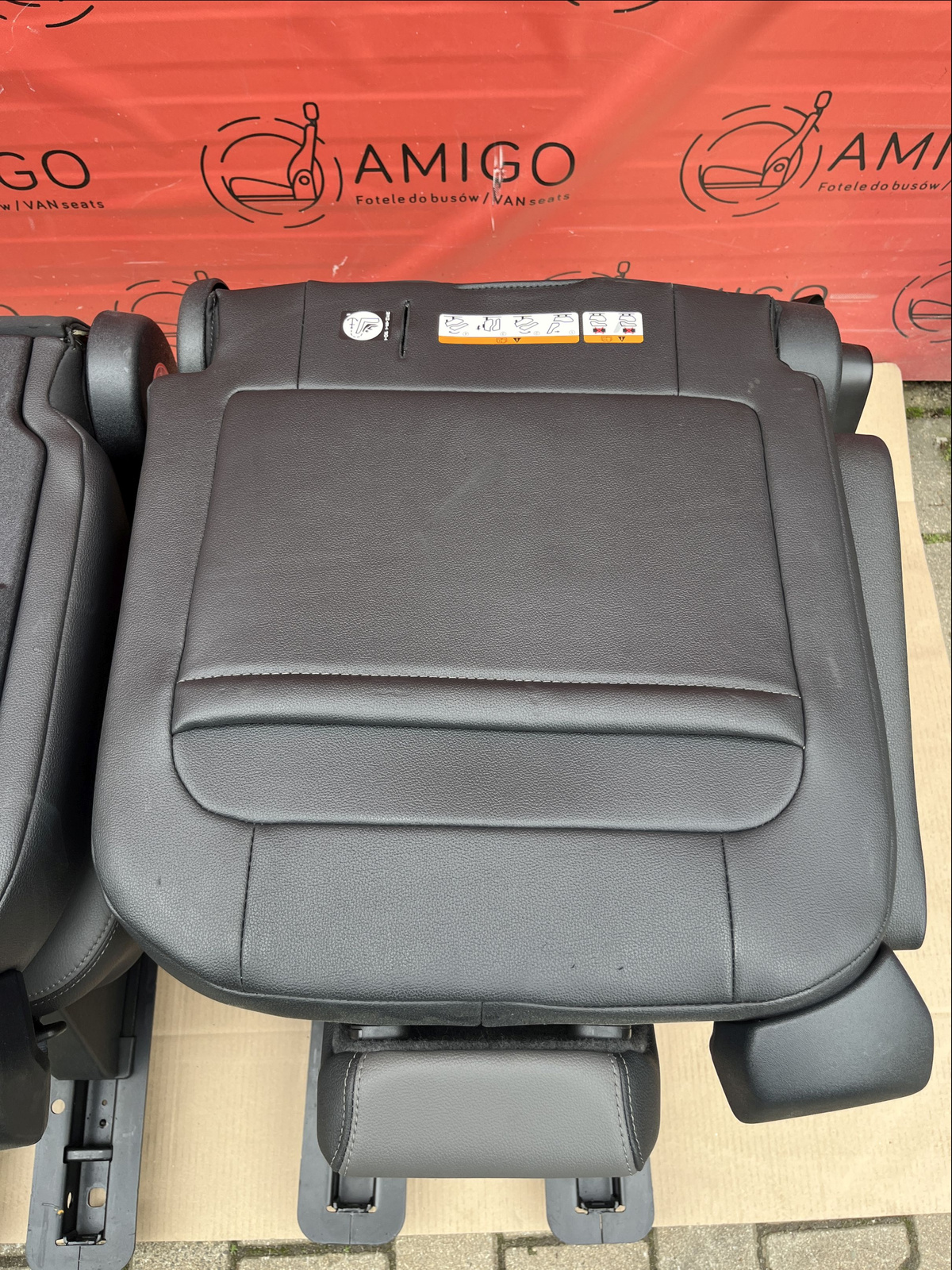 Seat Ford Transit Custom Tourneo bench rear folding seats 3x single seat leather