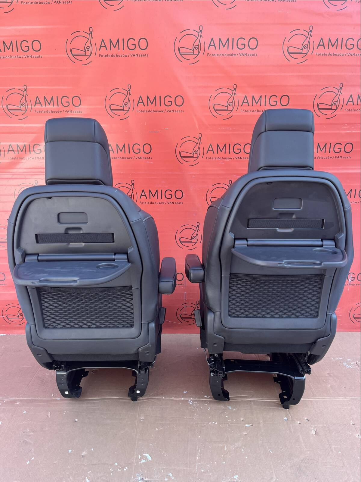 Front passenger driver seats leather Peugeot Traveller Proace Spacetourer Expert Jumpy Zafira Vivaro Scudo