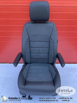 Seat VW T6 T5 front UK passenger | EU driver LEATHER base adjustments armrest heating