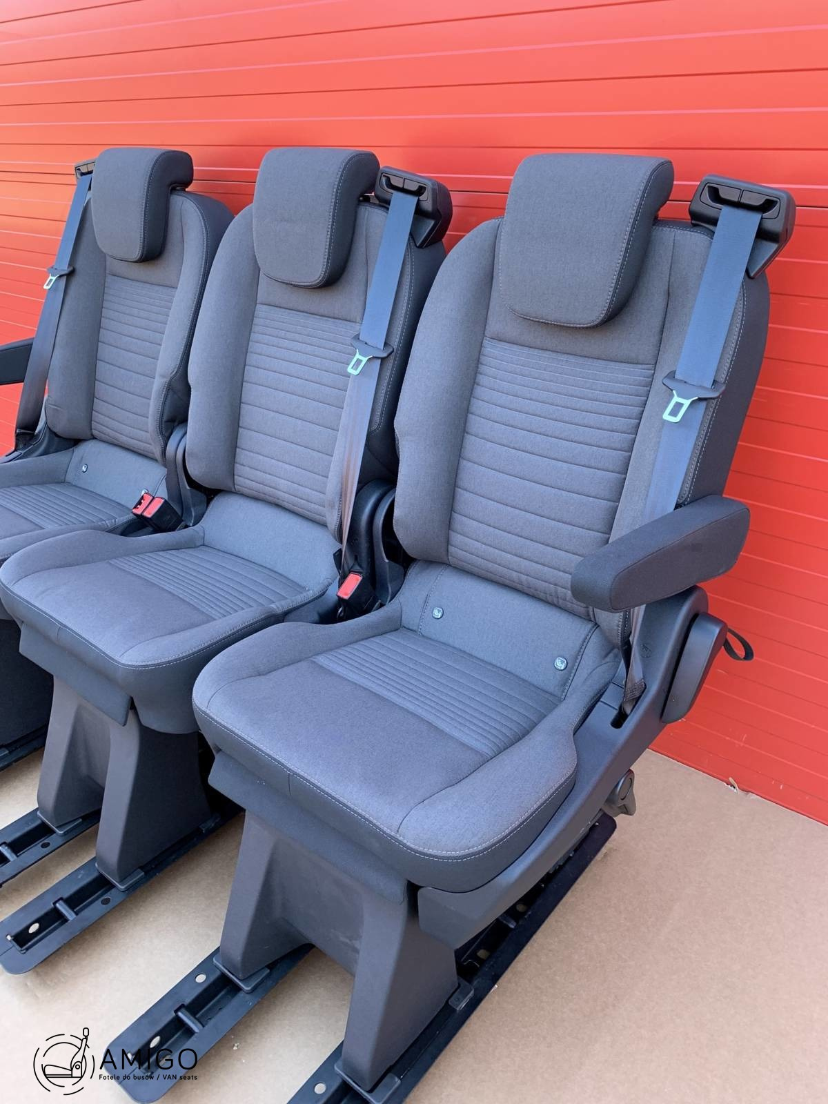 Seat Ford Transit Custom Tourneo bench rear folding seats 3x single seat