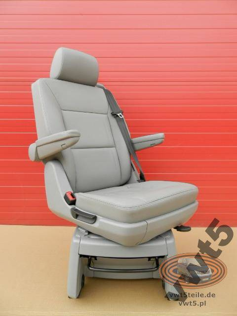 Seat VW T5 Multivan gray leather swivel armrests