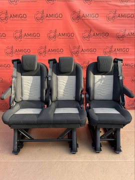 Seat Ford Transit Custom ECKO bench rear seats armrests 2nd row RHD