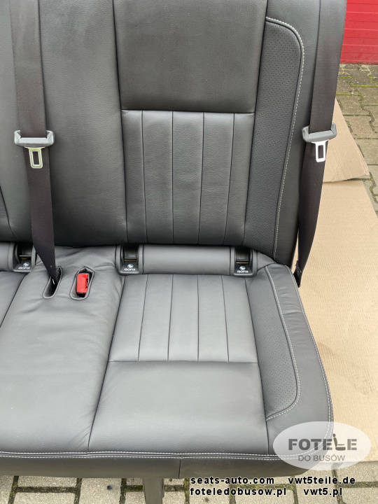 Seats Mercedes Sprinter W907 set rear triple bench + 2x double LEATHER seat