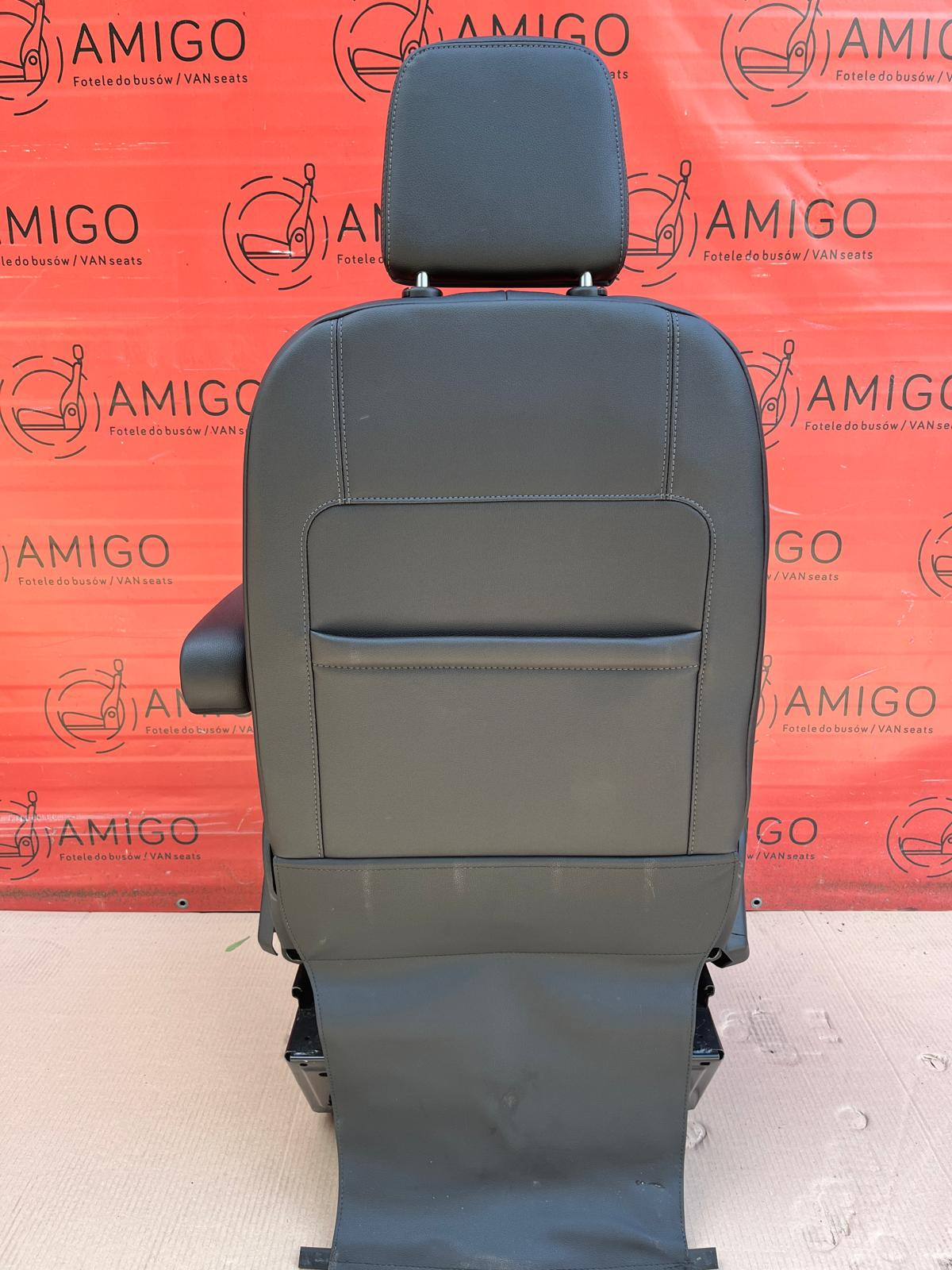 Ford Transit Custom Seat EU passenger | UK driver armrest 2012-2023 Salerno leather electric airbag