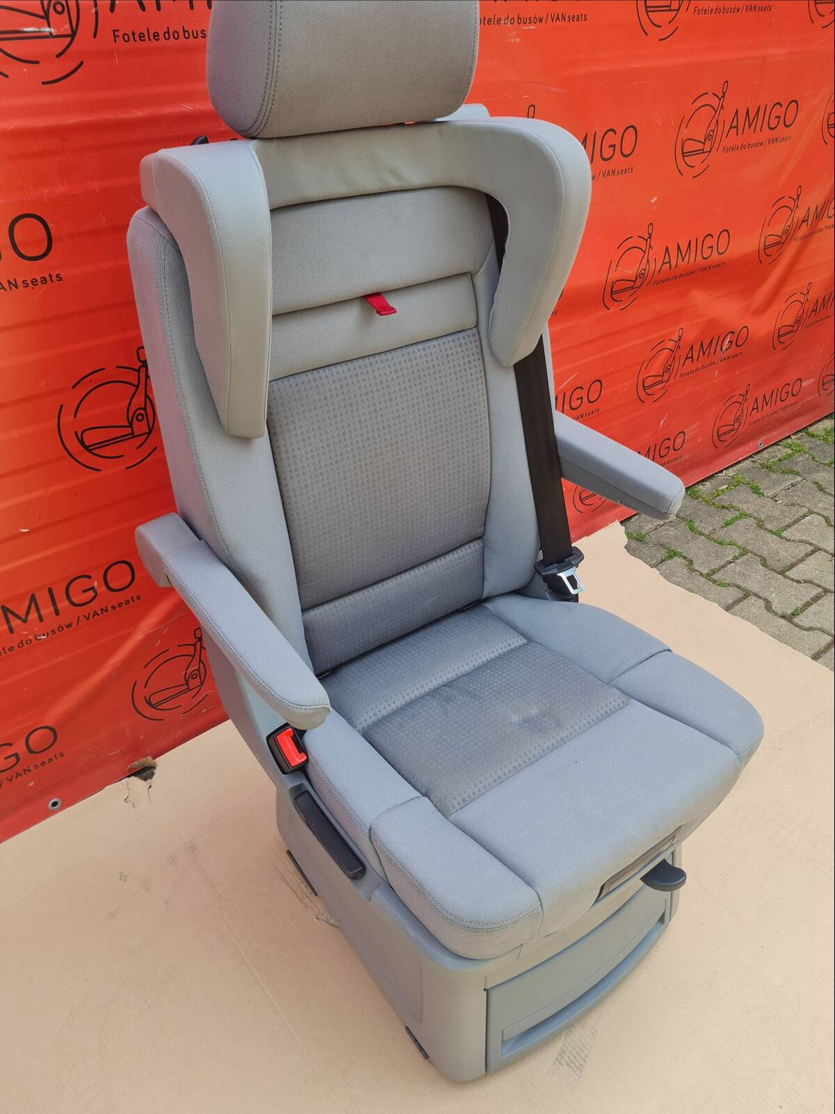 Seat VW T5.1 T5 Multivan Caravelle DUO grey swivel rear for child