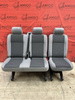 VW T6 T5 SET Bench rear double single seat Austin grey 2nd row + belts brackets RHD Isofix