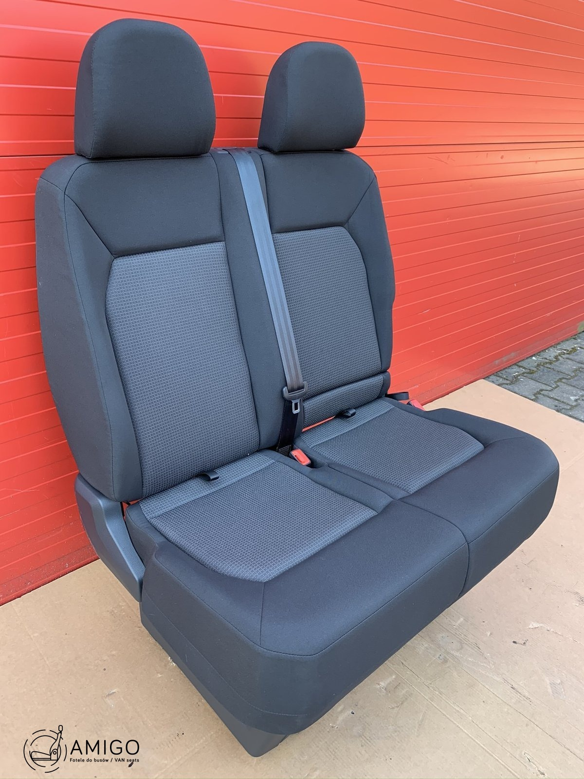 Seat MAN TGE VW Crafter II 2016-2023 double bench passenger seat front LHD
