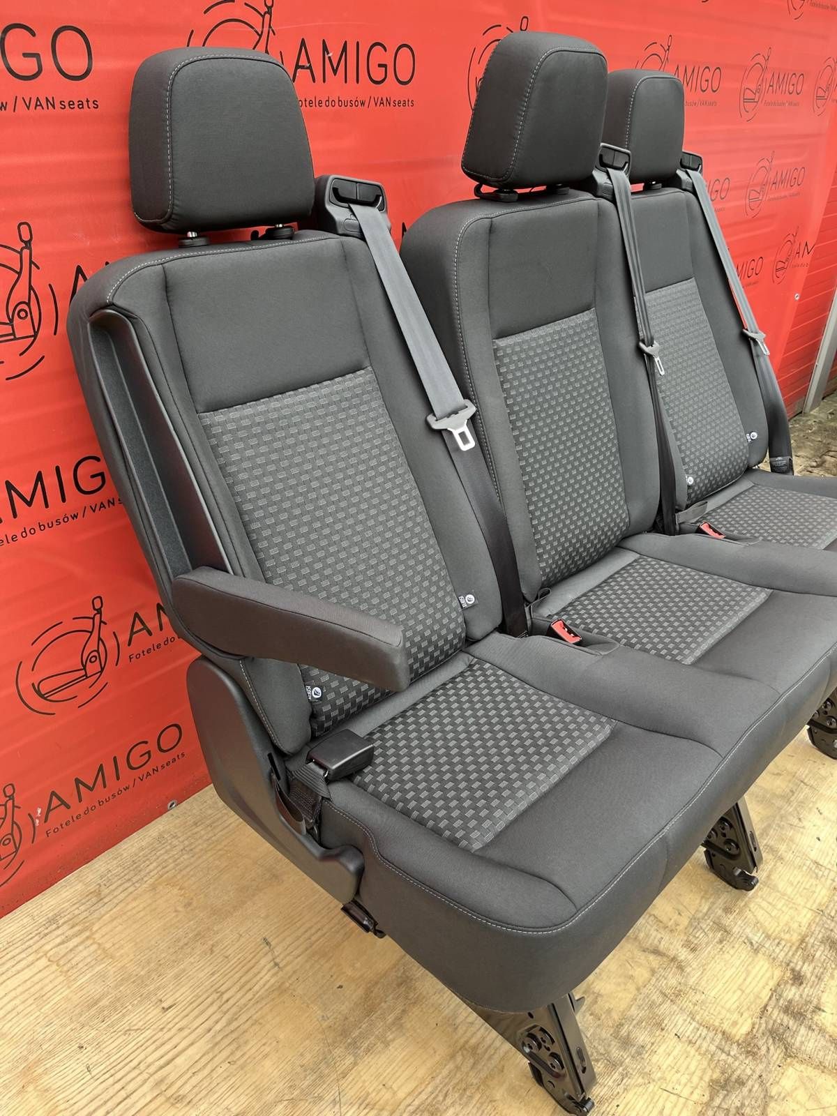 Seat Ford Transit MK8 bench triple rear three-seats Capitol isofix Adjustable
