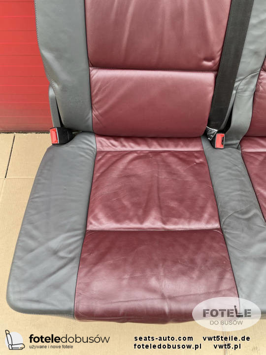 Bench rear triple seat VW T5 anthracite leather Multivan Caravelle CONCERT t6