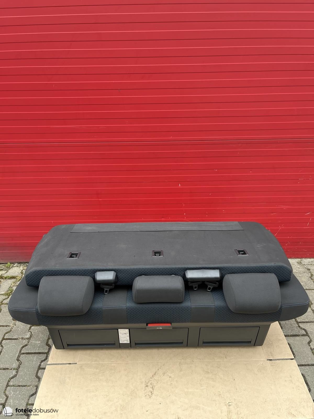 Bench rear triple seat VW T6 Freestyle Kutamo blue Multivan Caravelle t5