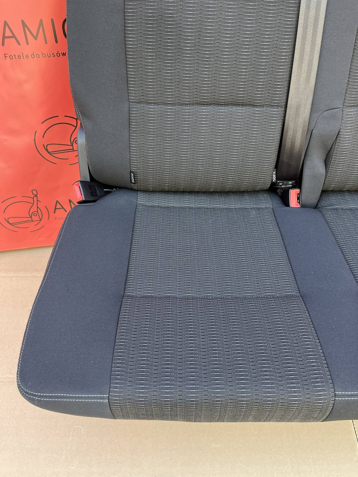 Bench rear triple seat VW T5 T6 Pandu Multivan Caravelle