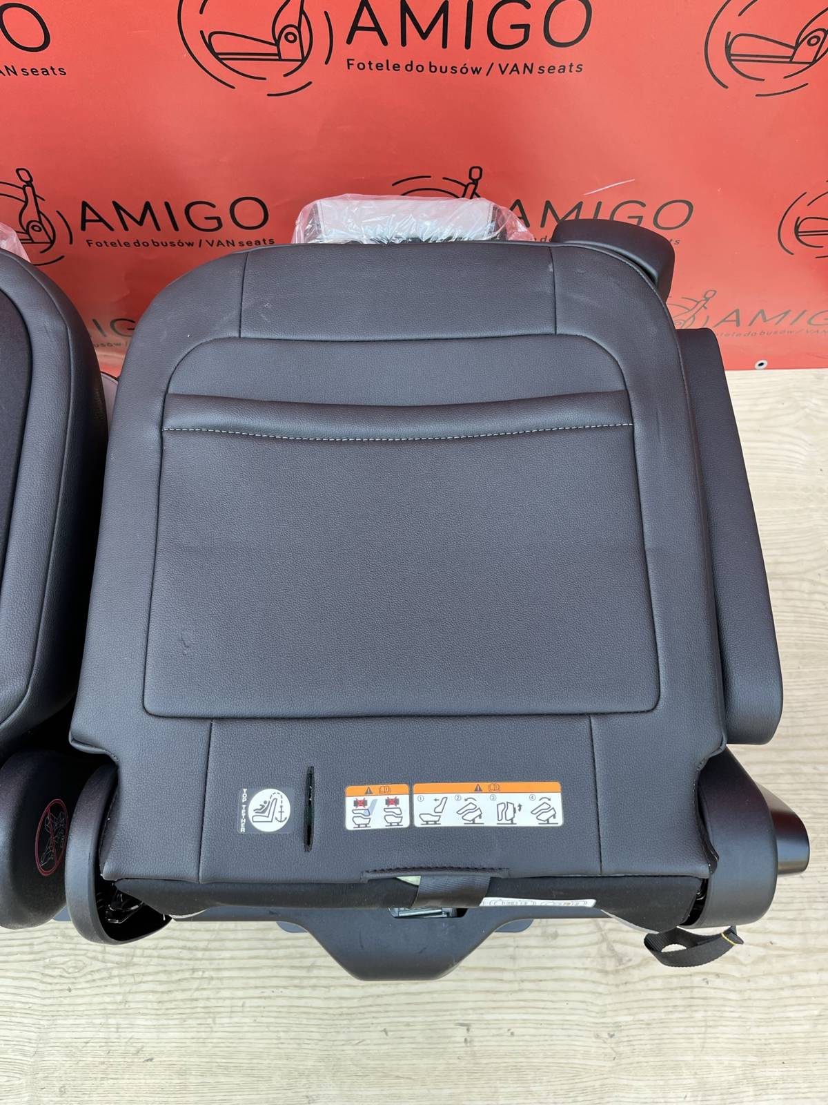 Seat Ford Transit Custom Tourneo bench rear folding seats 3x single seat leather