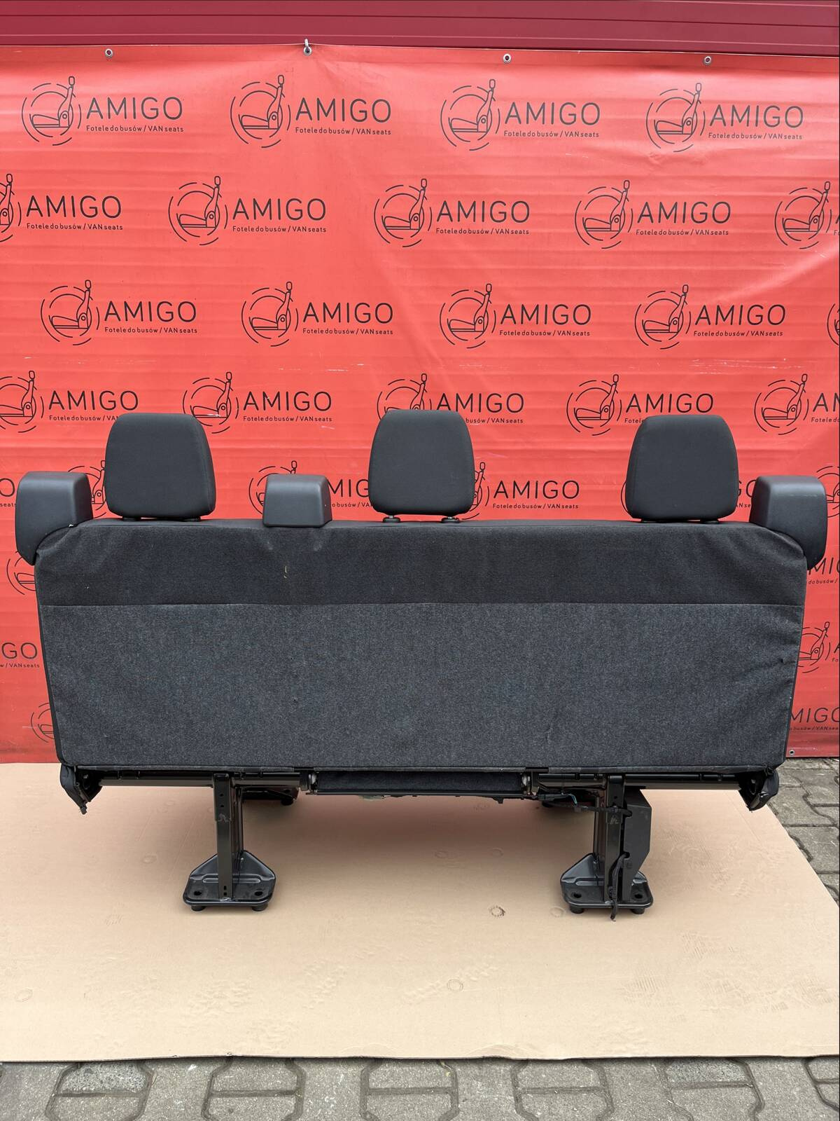 Seat Ford Transit Custom Capitol bench triple rear Crew Cab belts