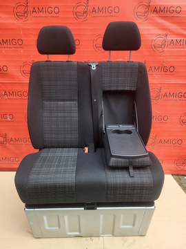 Seat Mercedes Sprinter W907 W910 Bench front double Tunja fabric LHD swivel