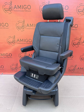 Seat VW T5.1 T5 Multivan Caravelle Leather anthracite swivel rear for child t6