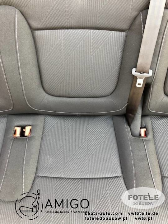 Seat triple bench Renault Trafic Opel Vauxhall Vivaro Talento NV300 belts set