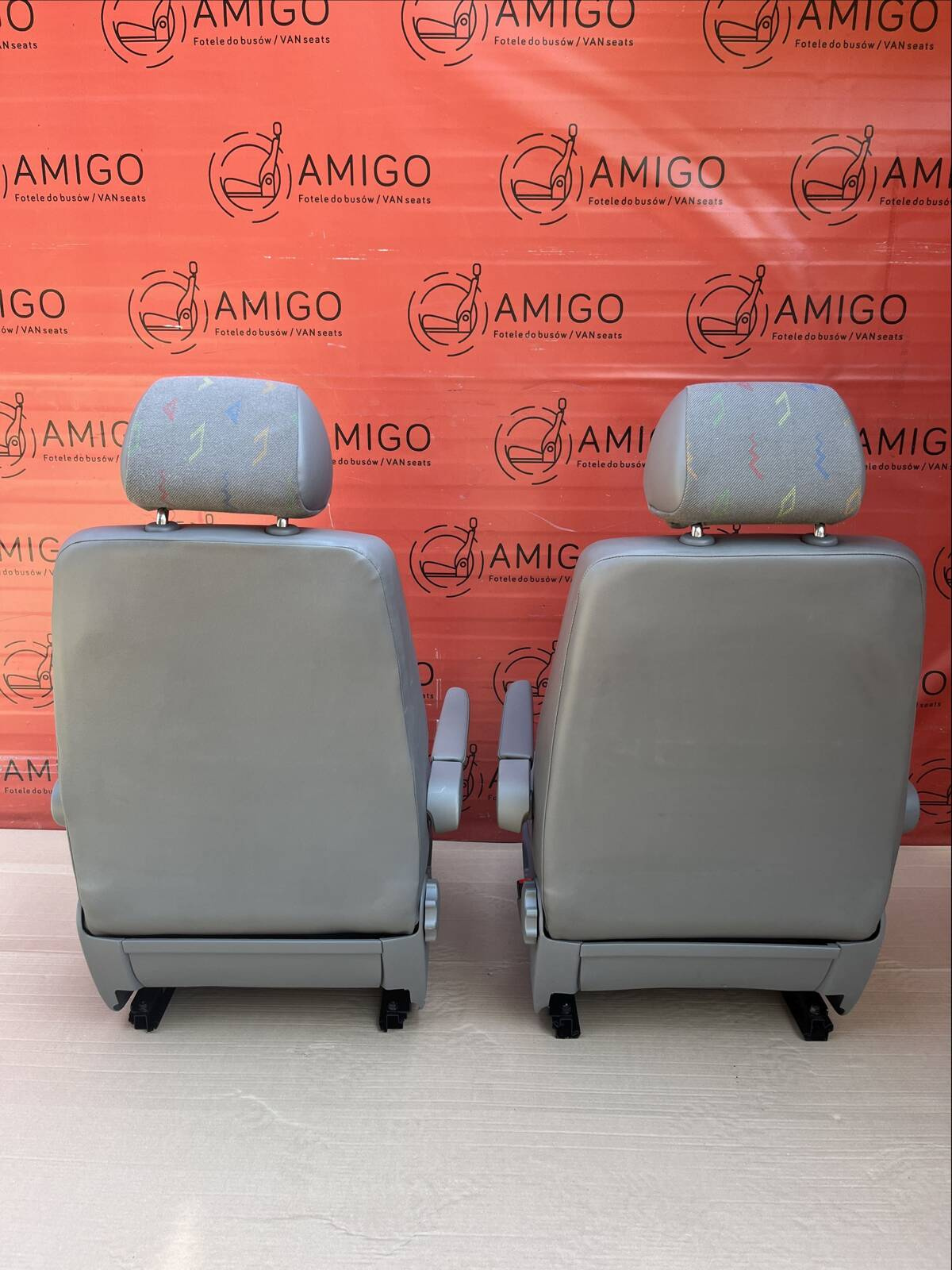 Seat VW T5 Inca front driver & passenger comfort adjustments armrests