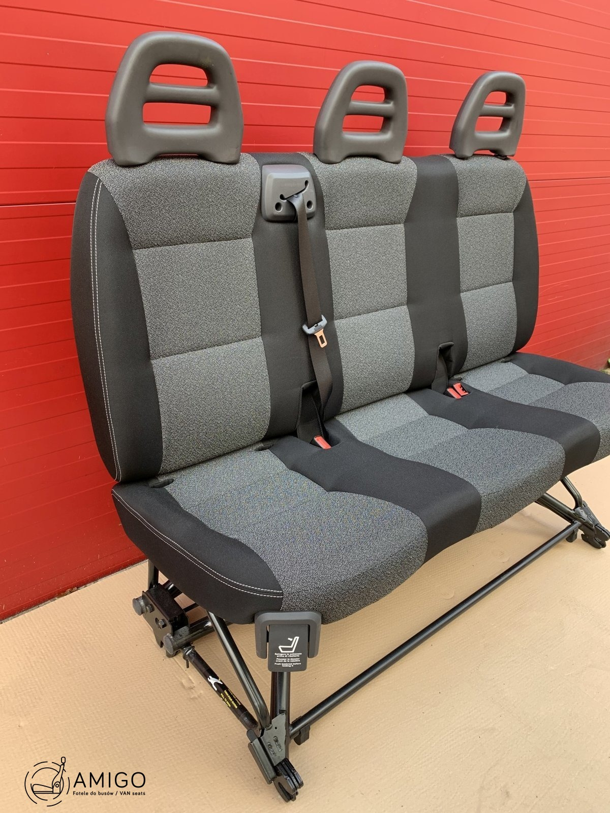 Seat Fiat Ducato Boxer Jumper Citroën Relay LHD bench triple rear isofix