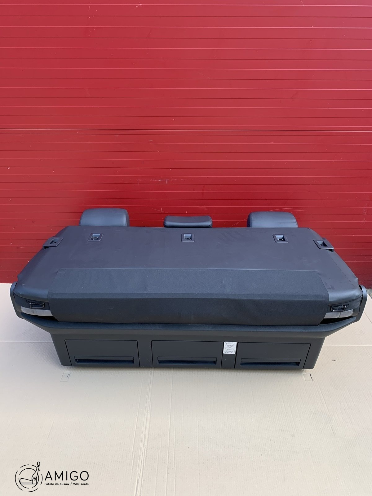 Bench rear triple seat VW T6.1 leather Artvelour Palladium alcantara Multivan Caravelle t5