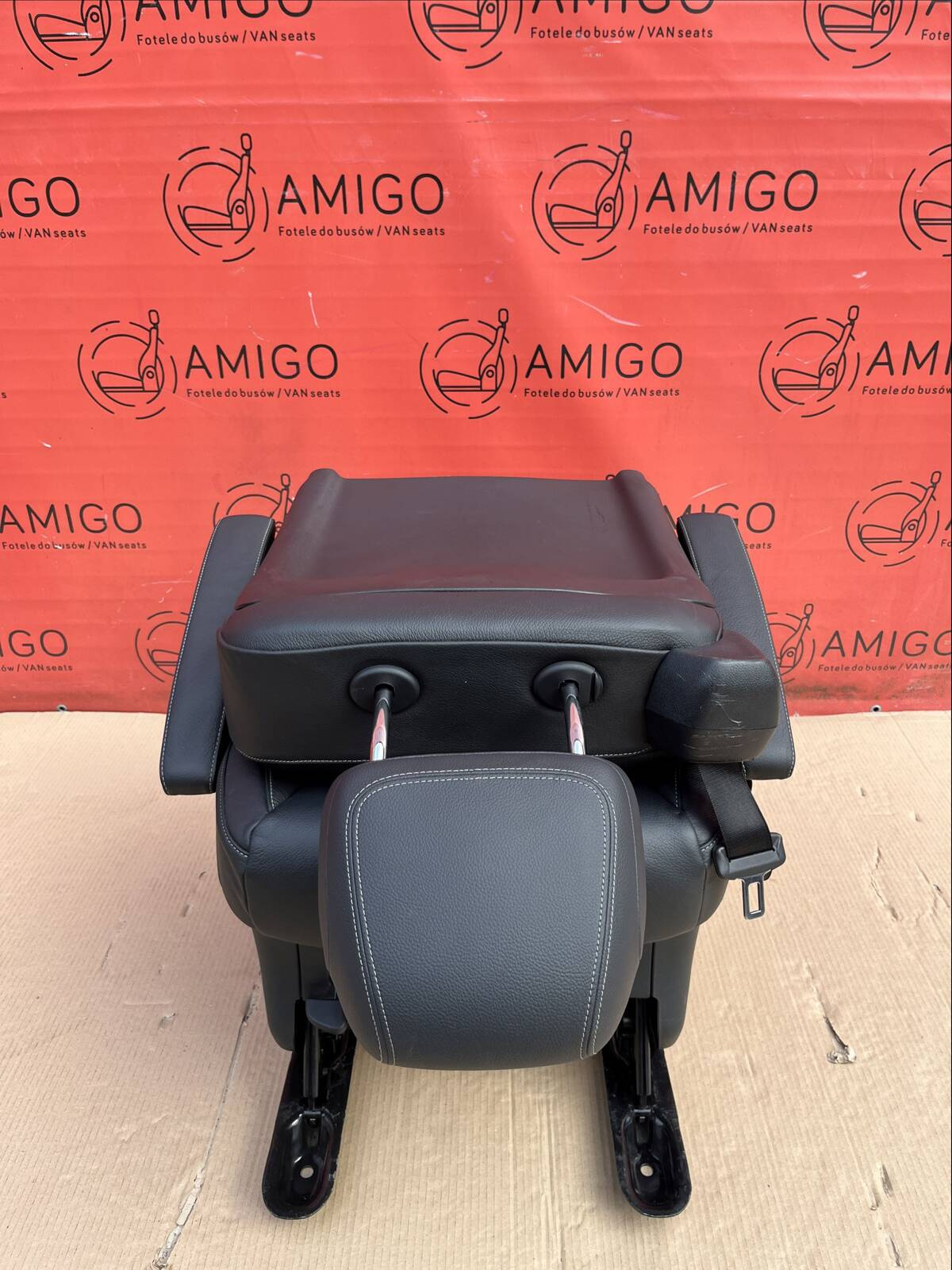 Seat single rear Mercedes V-class W447 Leather Lugano Black