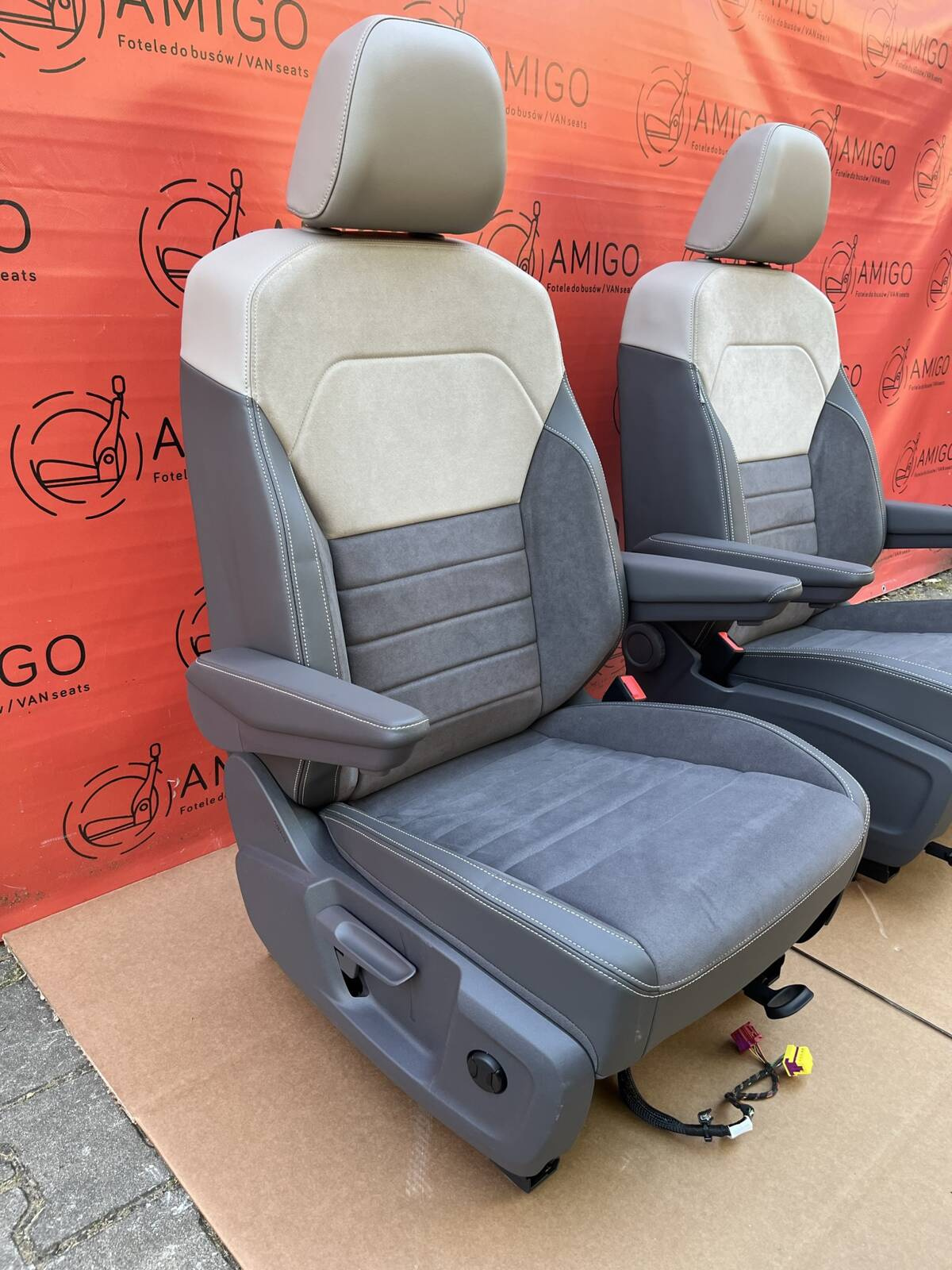 Seats front NEW VW Multivan T7 ArtVelours heated armrests