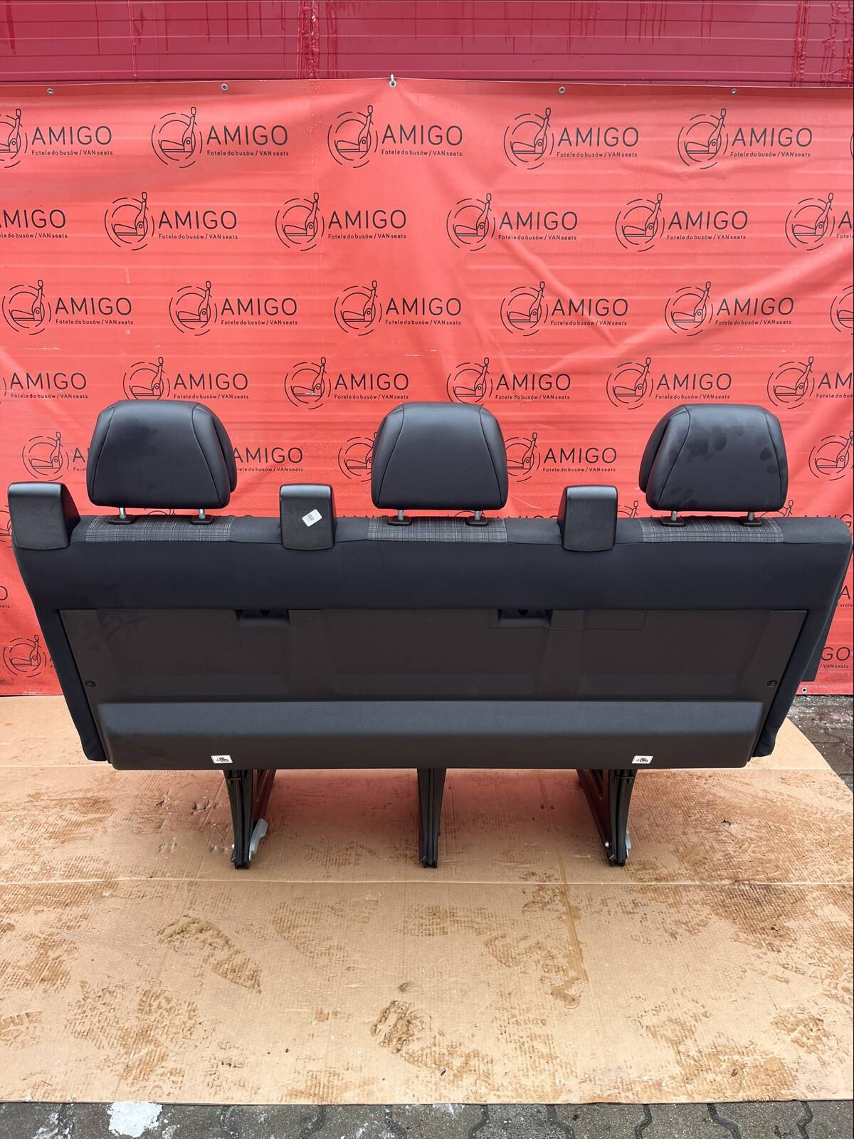 Seat Mercedes Sprinter 906 VW Crafter I 2006-2016 rear triple bench Tunja isofix