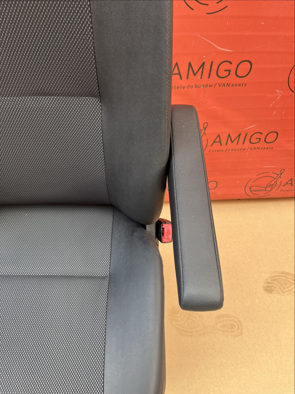 Seat Mercedes Sprinter W906 VW Crafter I EU passenger | UK driver adjustments armrest leatherette