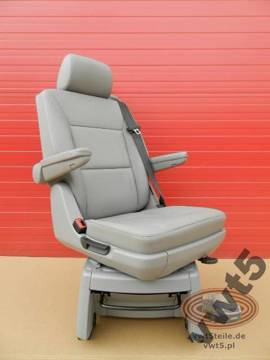 Seat VW T5 Multivan gray leather swivel armrests