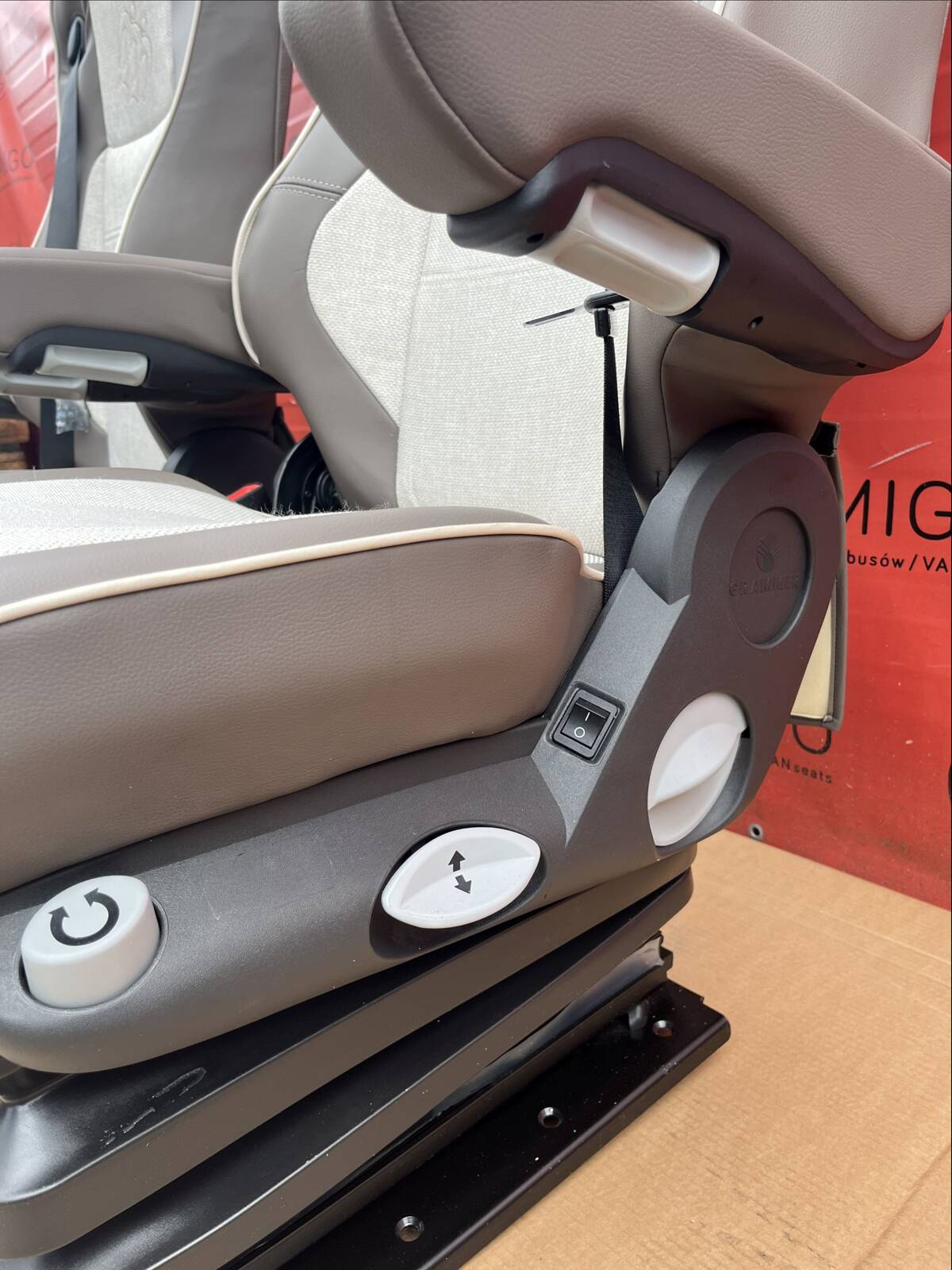 Seat driver passenger seats GRAMMER Viatouro Motorhome Ducato Boxer Jumper Relay Knaus swivel