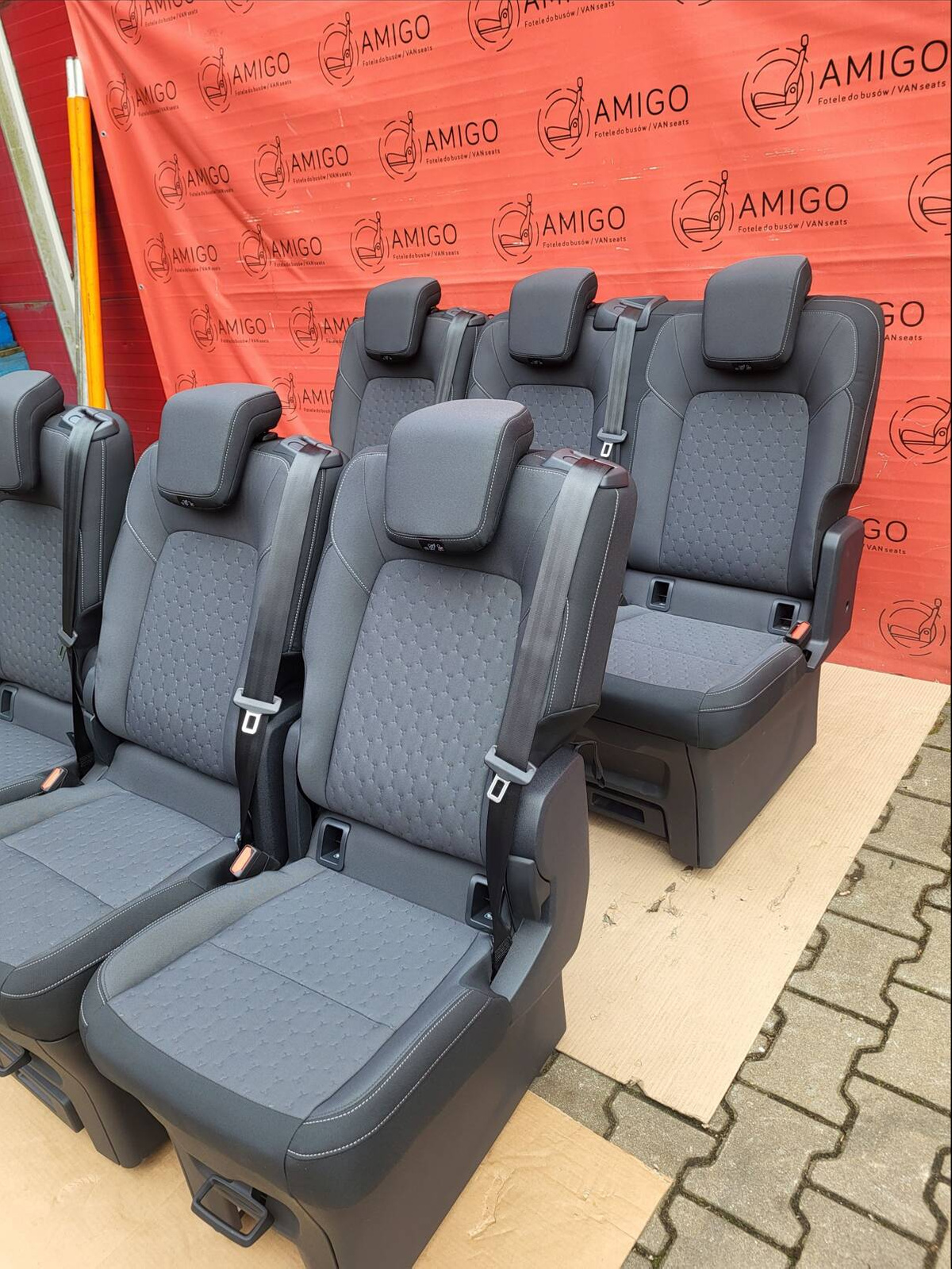 Seat 2+1 and 1+1+1 Ford Transit Tourneo Custom V7102024-2025 bench rear seats double single