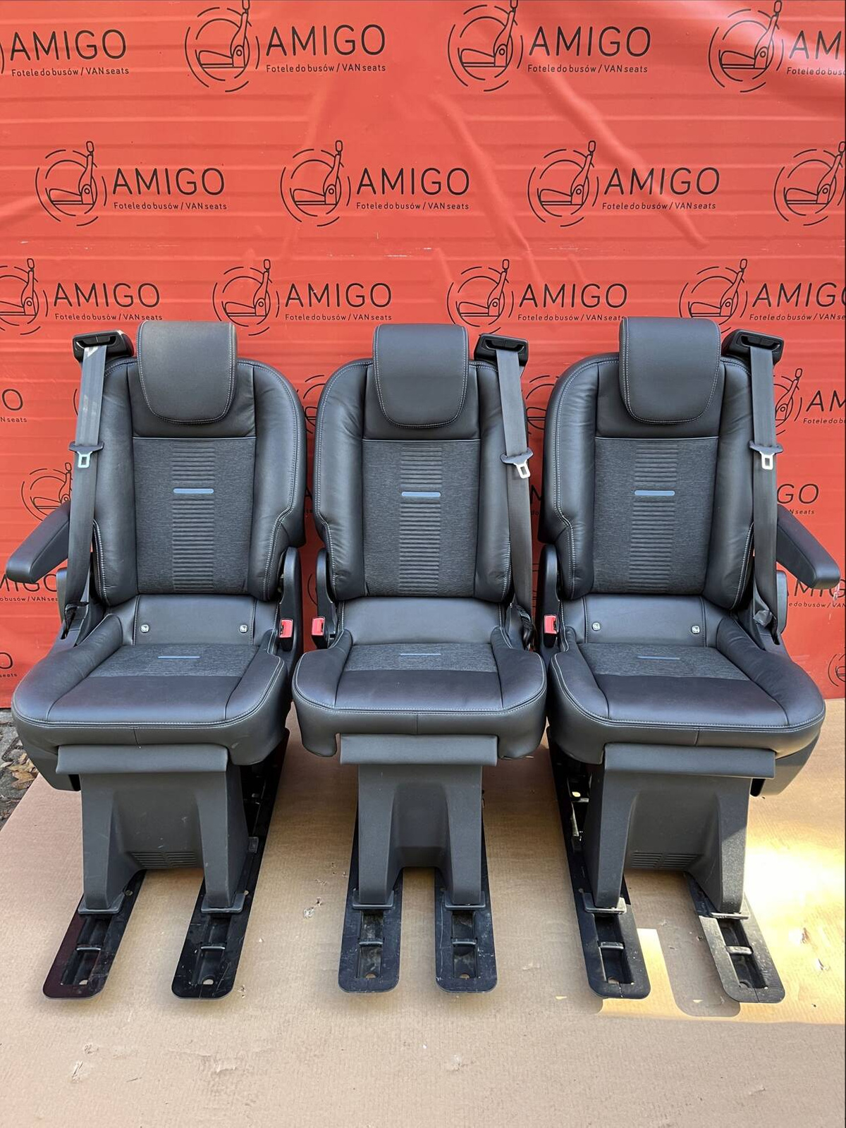 Seat Ford Transit Custom Tourneo bench rear folding seats 3x single seat ACTIVE